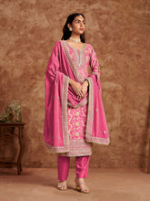 Dola Silk Jacquard Suit with Chinon Dupatta EAST0017